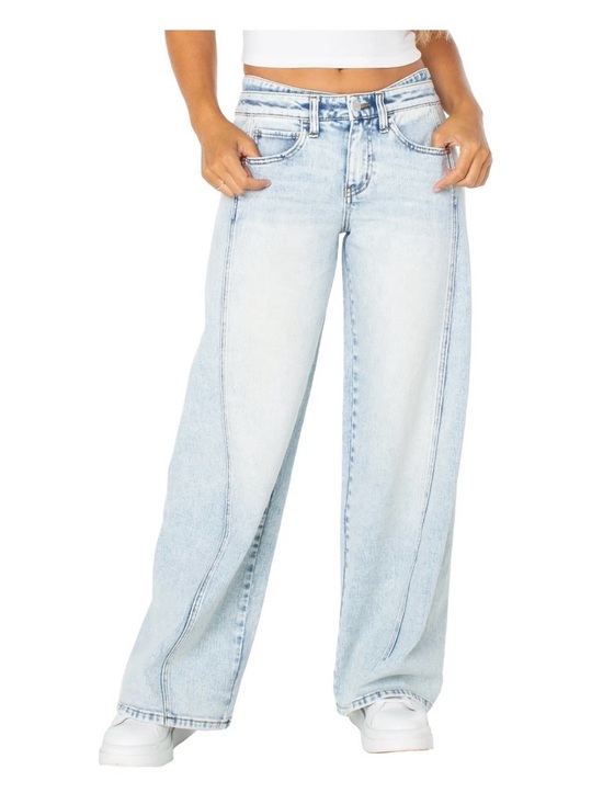 Celebrity Pink Denim - Celebrity Pink Women's Low Rise Double Waistband Wide Leg Jeans  Size  5/27